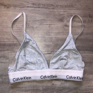NWOT Calvin Klein Blue Modern Triangle Bralette